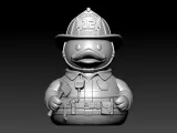 Rubber Duck - Firefighting duck - 3D print-2