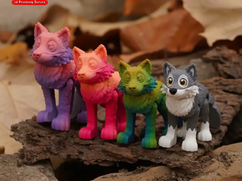 PRINT IN PLACE CUTE FLEXI WOLF