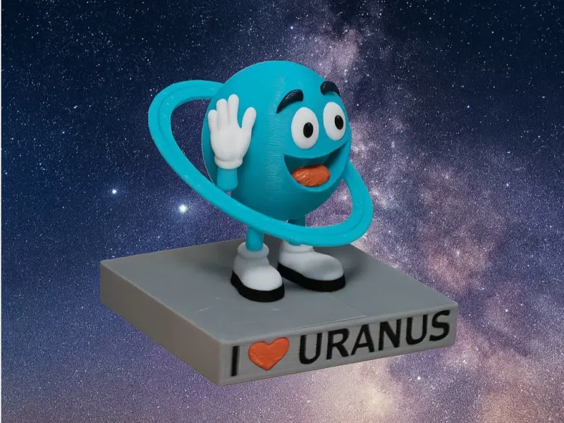 I love URANUS Planet theme statue