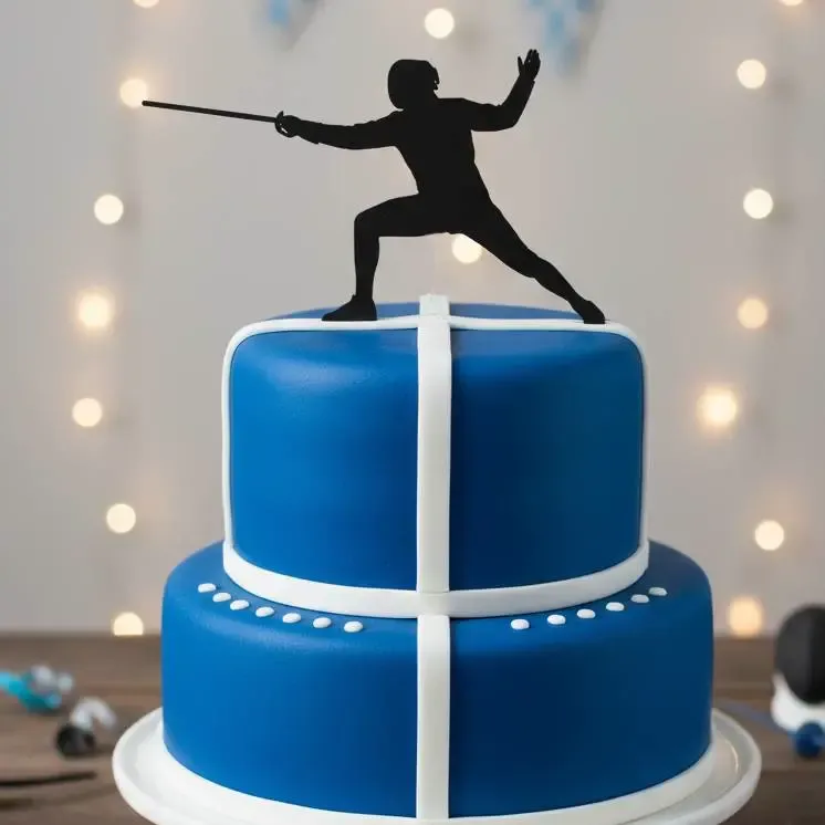 Fencing Cake Topper
