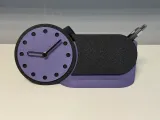 Clock for the desk, with cell phone holder and pencil box-8