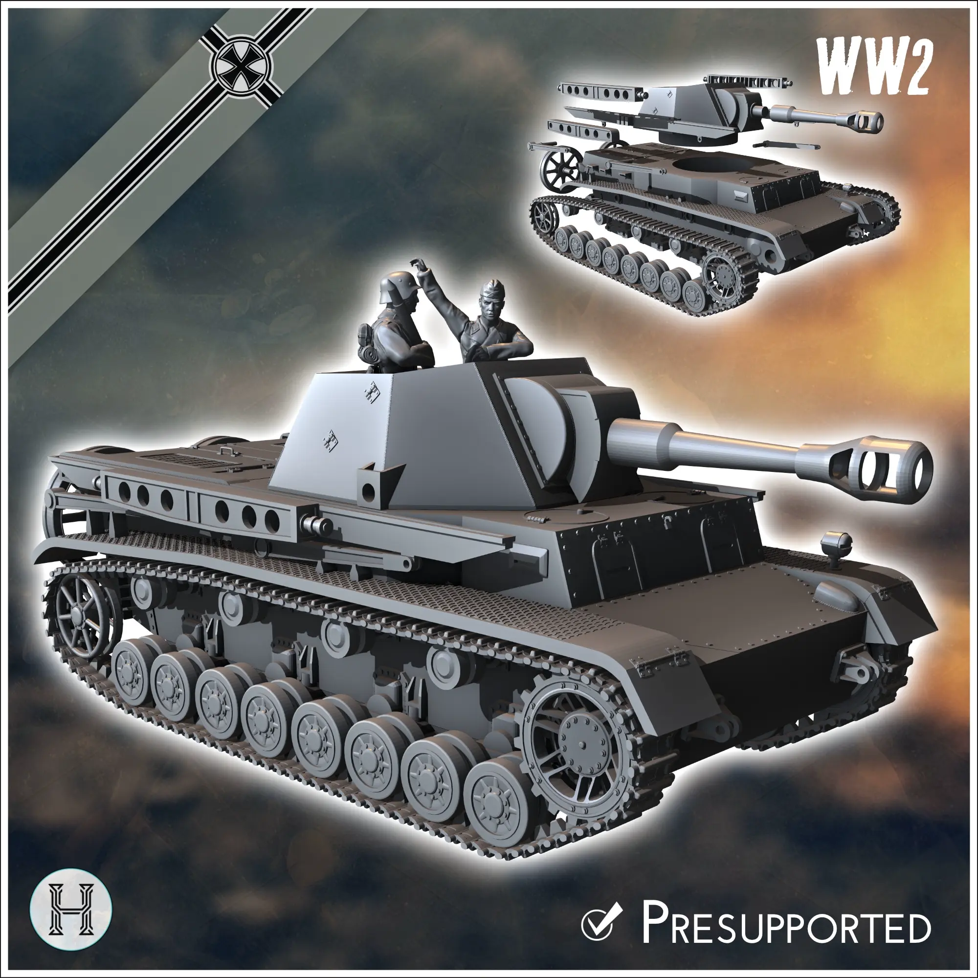 German WW2 vehicles pack (Panzer IV variants No. 3) - ww2 mi