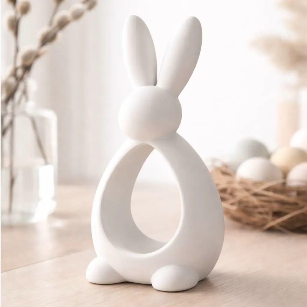 Modern easter bunny decor