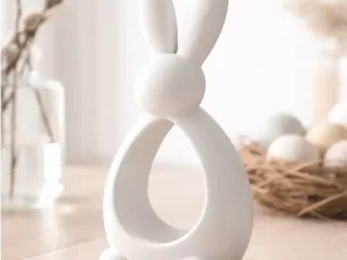 Modern easter bunny decor