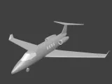 Private Jet Low Poly-3