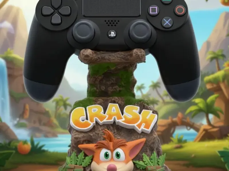 SOPORTE JOYSTICK CRASH BANDICOT
