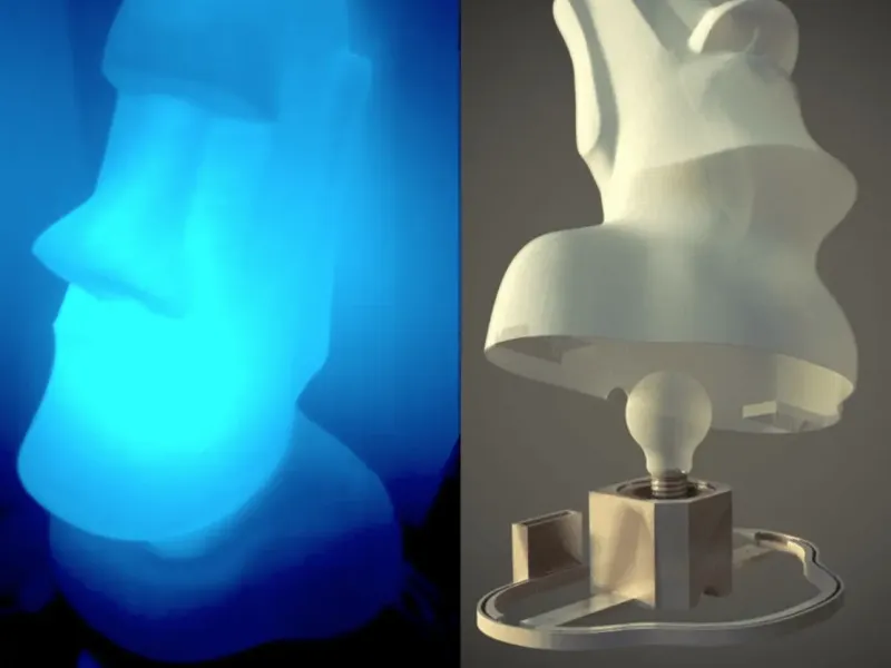 MOAI-Lamp desk top