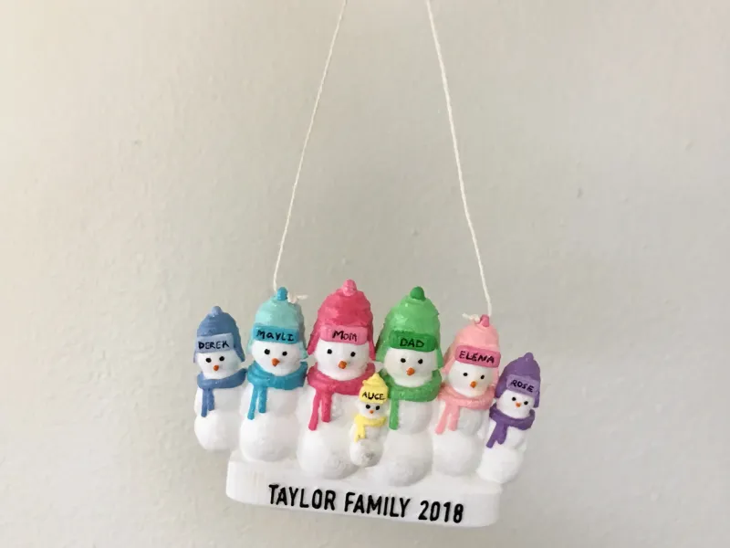familie Schneemann Ornament