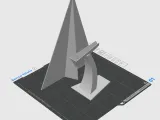 Paper plane with stand-0