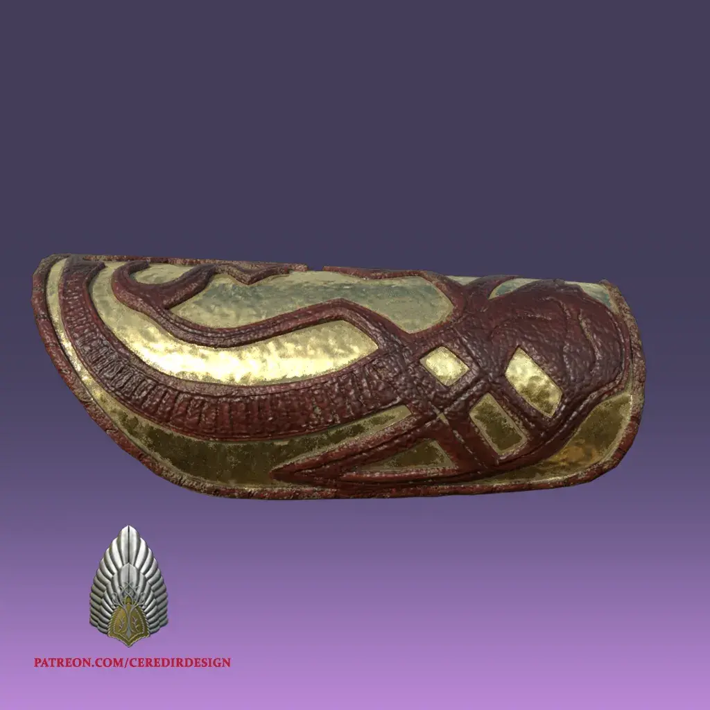 Theoden Önkol Eldiveni Yüzüklerin Efendisi 3D DİJİTAL Dl