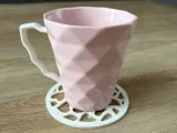 Heart Pattern Coaster-3