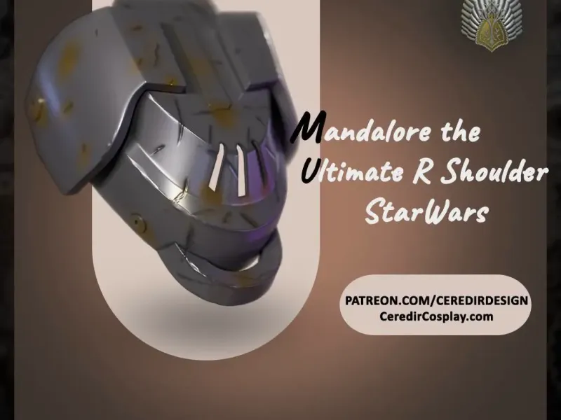Mandalore the Ultimate Shoulder Star wars 3D DIGITAL DL