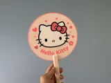 漫画风kt 扇子 hellokitty-2