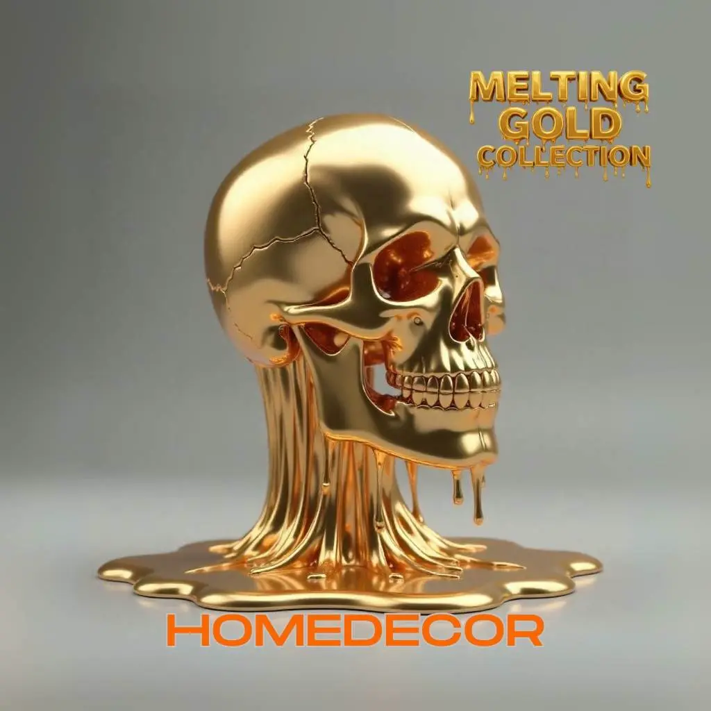 Melted Gold Skull