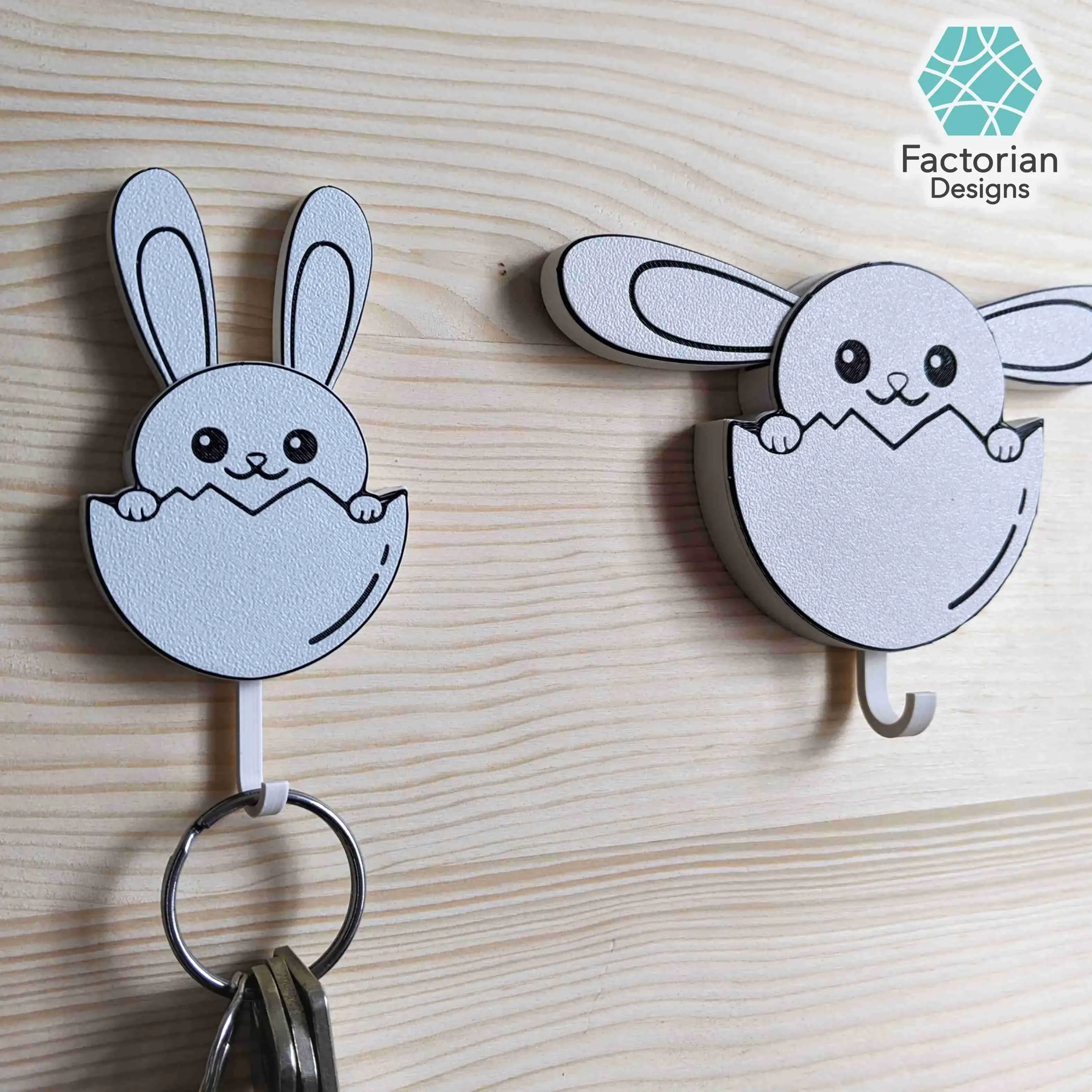 WALL KEY HOLDER - FUNNY AND CUTE BUNNEY KEY HANGER