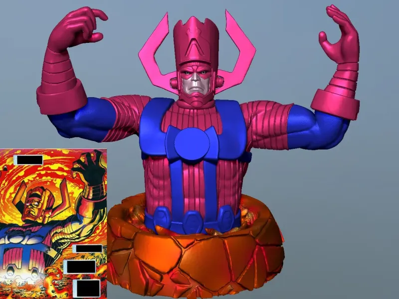 Fanart du buste de Galactus