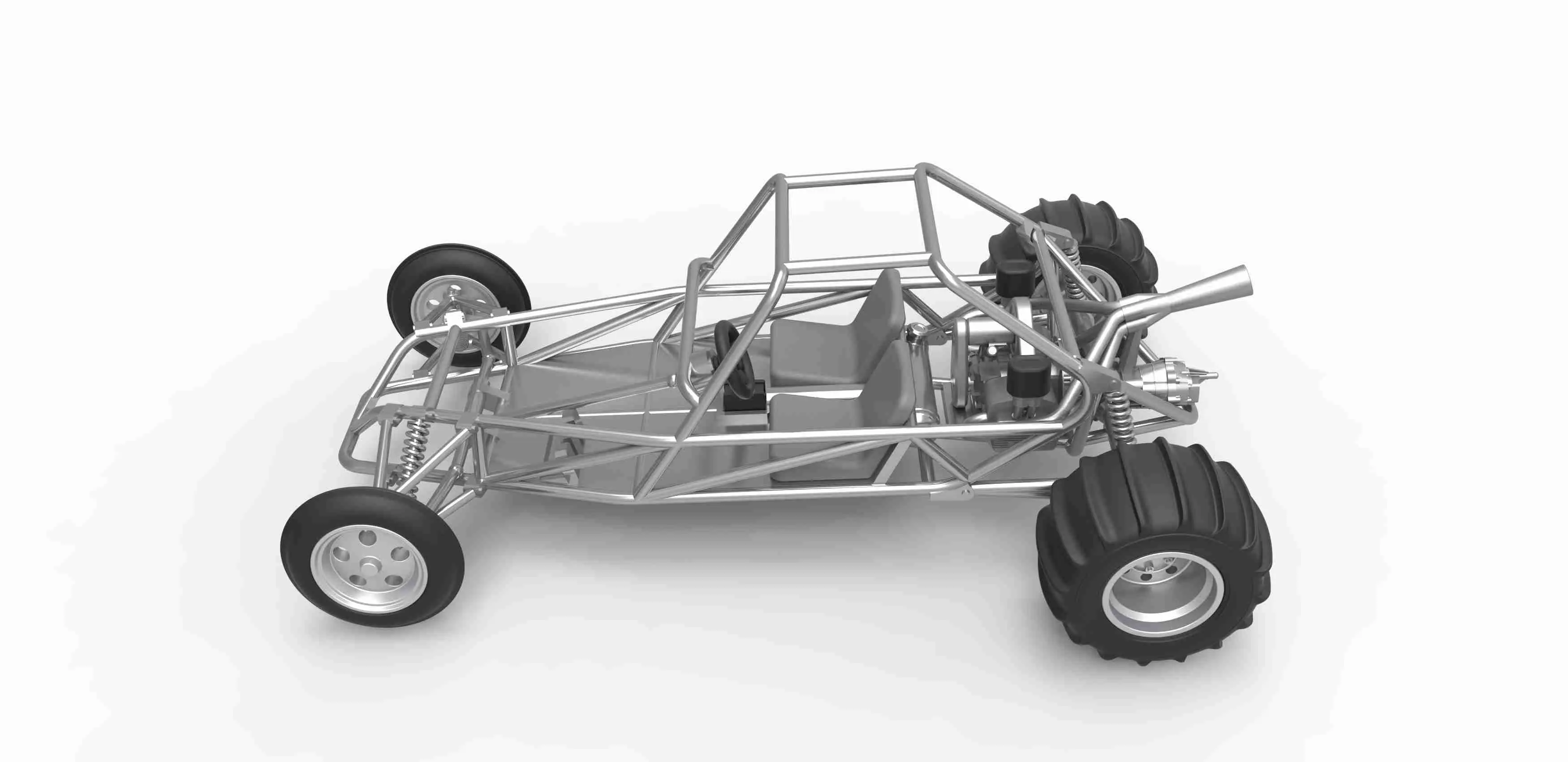 Diecast eski okul Kum Raylı buggy Versiyon 1 Ölçek 1:25