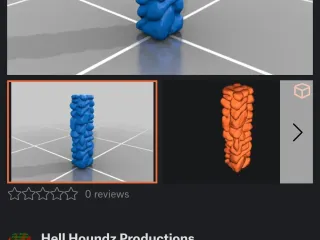Hand sculpted cobble pillar