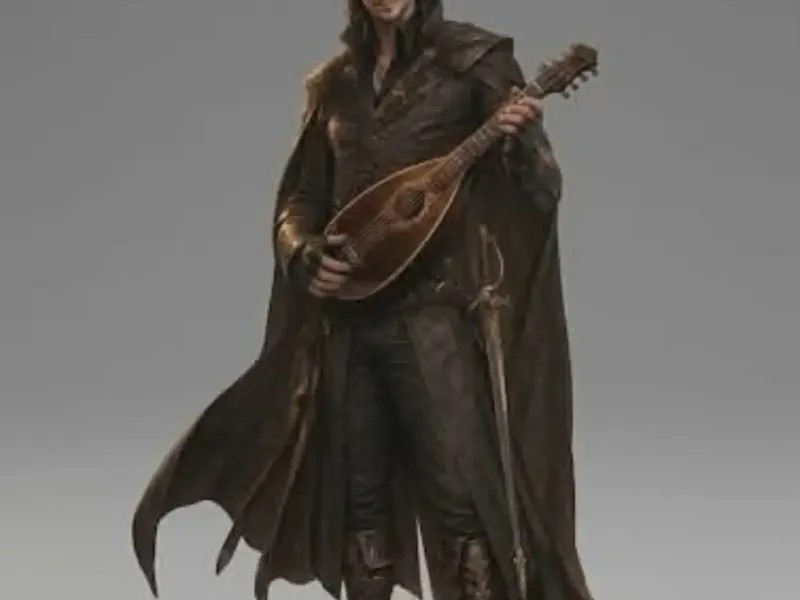 Half elf bard