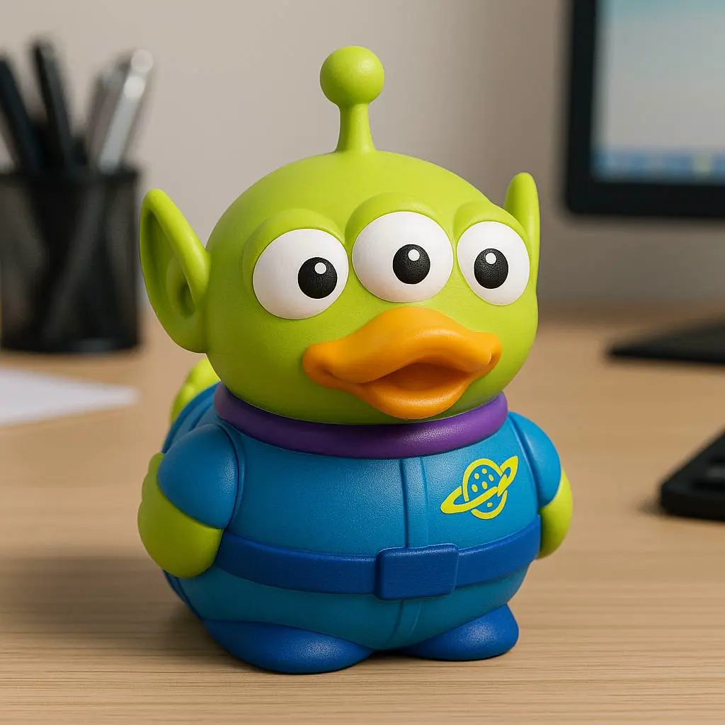 Rubber Duck -Little Green Aliens - 3d print