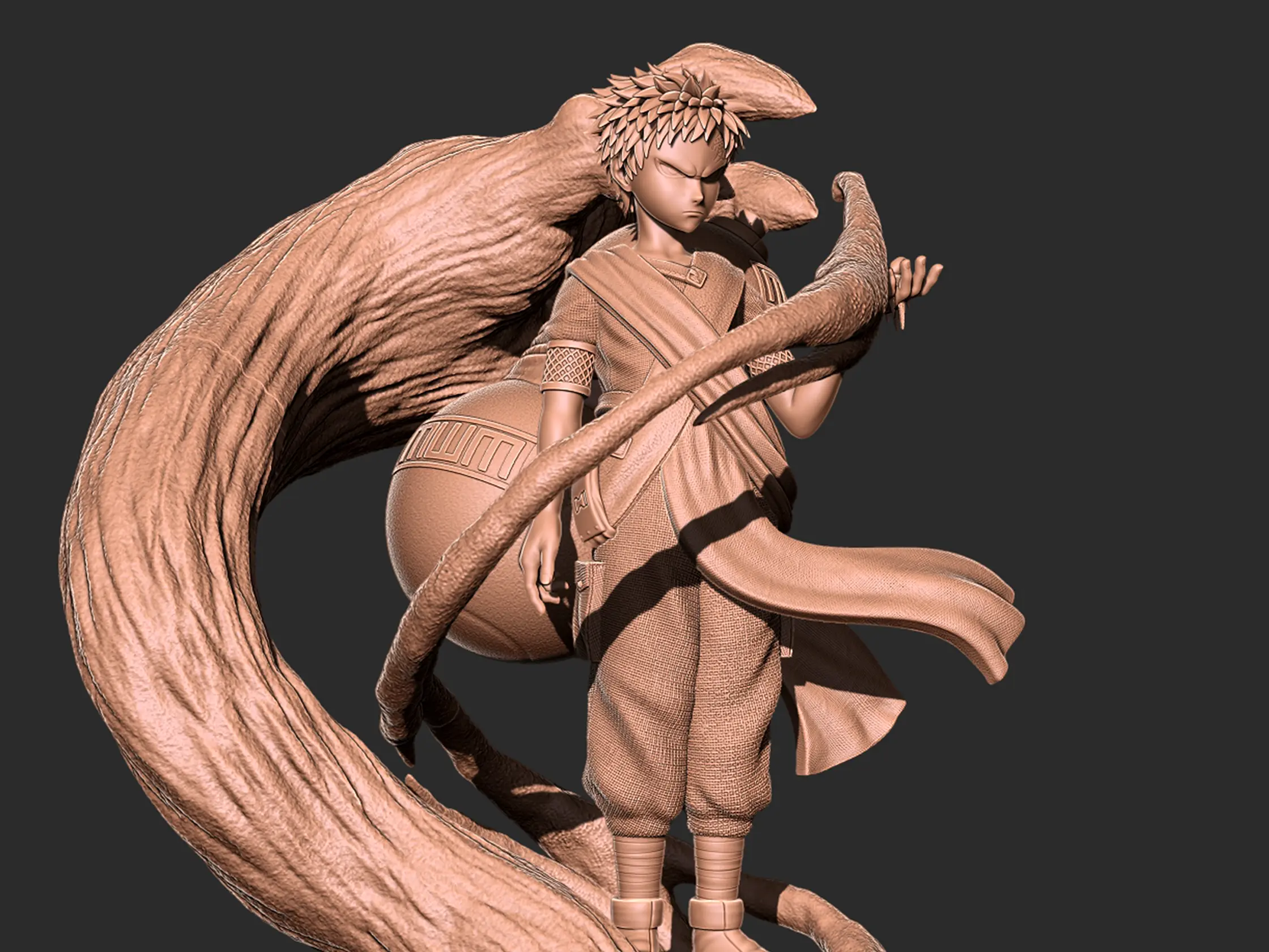 Gaara - Naruto modèle imprimé en 3D