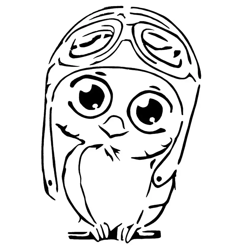 Cute Bird stencil