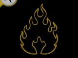 Simple Flame Symbol - 2D Art-0