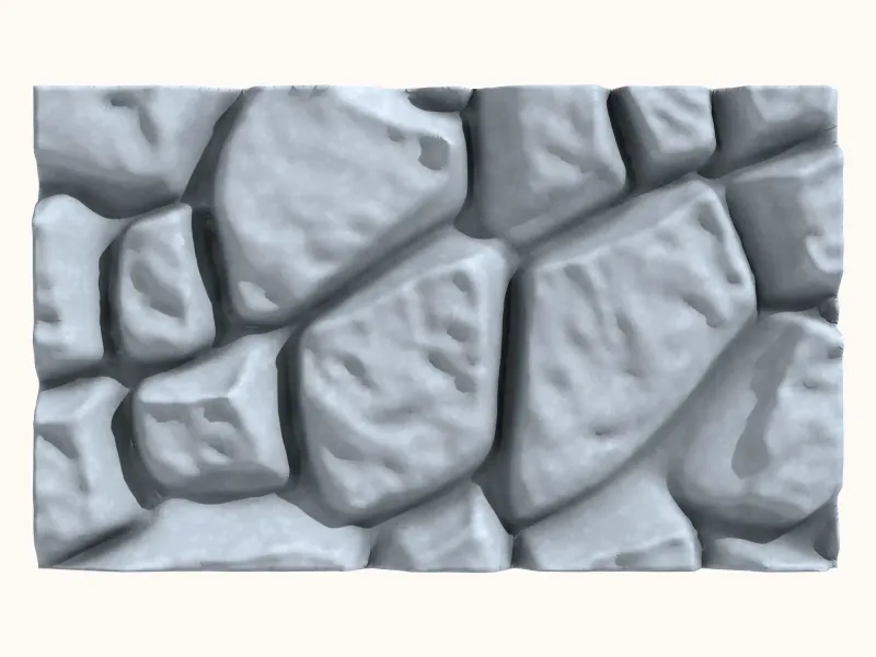 Low Poly Masonry Tile for 3D Printing