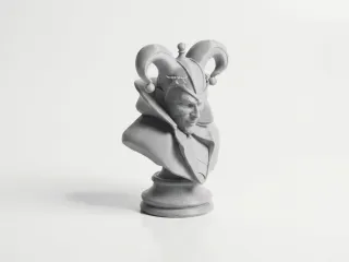 Joker Chess King Bust DC Comics 3D Printable