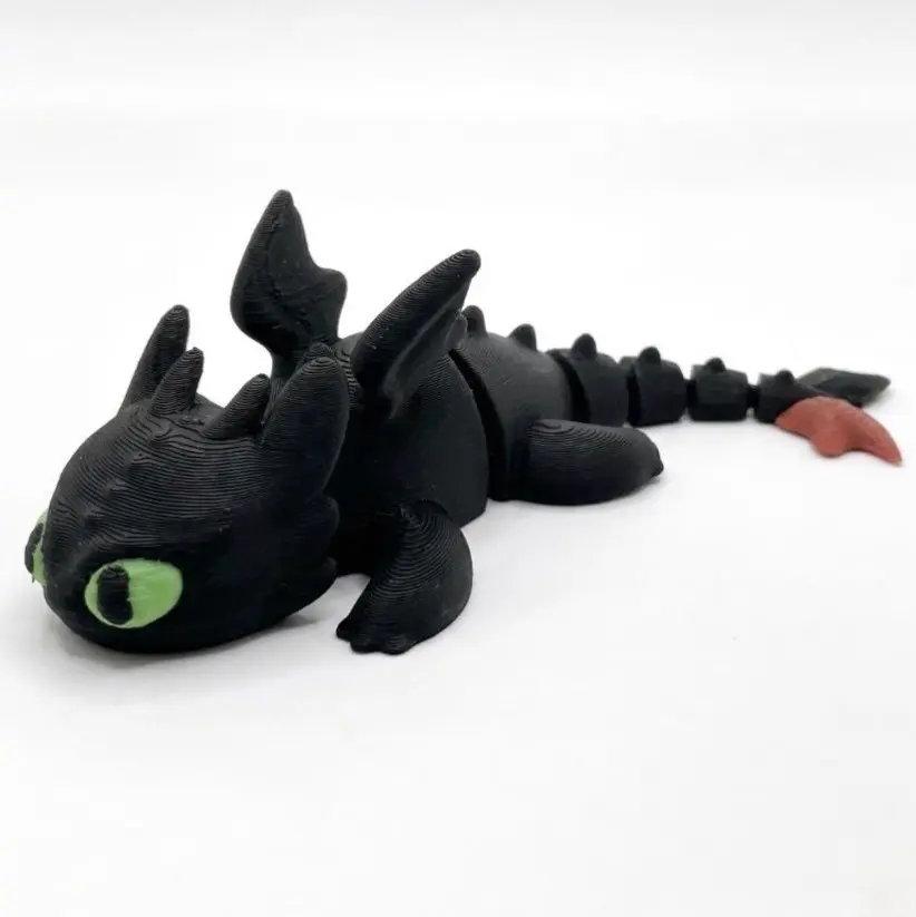 TOOTHLESS keychain Print In Place No assembly