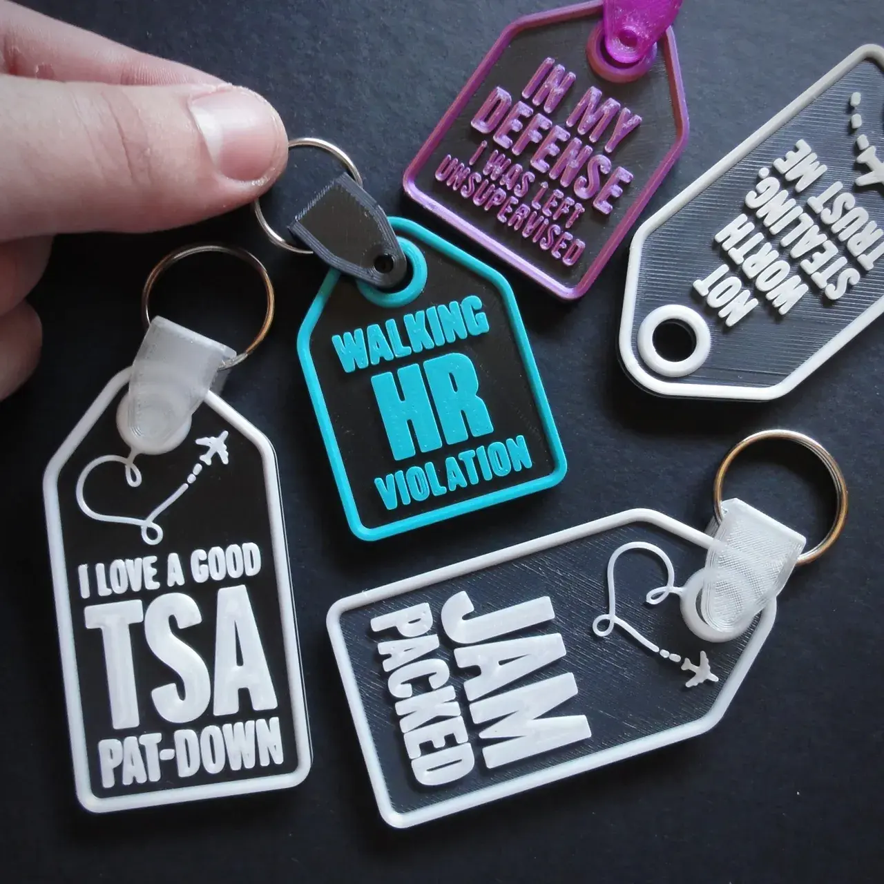 Quirky Luggage Tags Collection - Travel Essentials 🏷️
