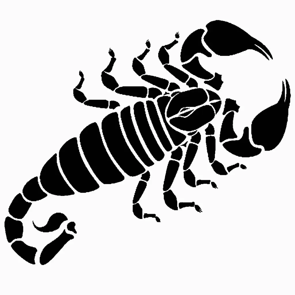 Scorpion stencil 8
