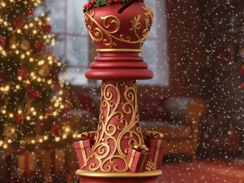 Alfil de Ajedrez Navideño