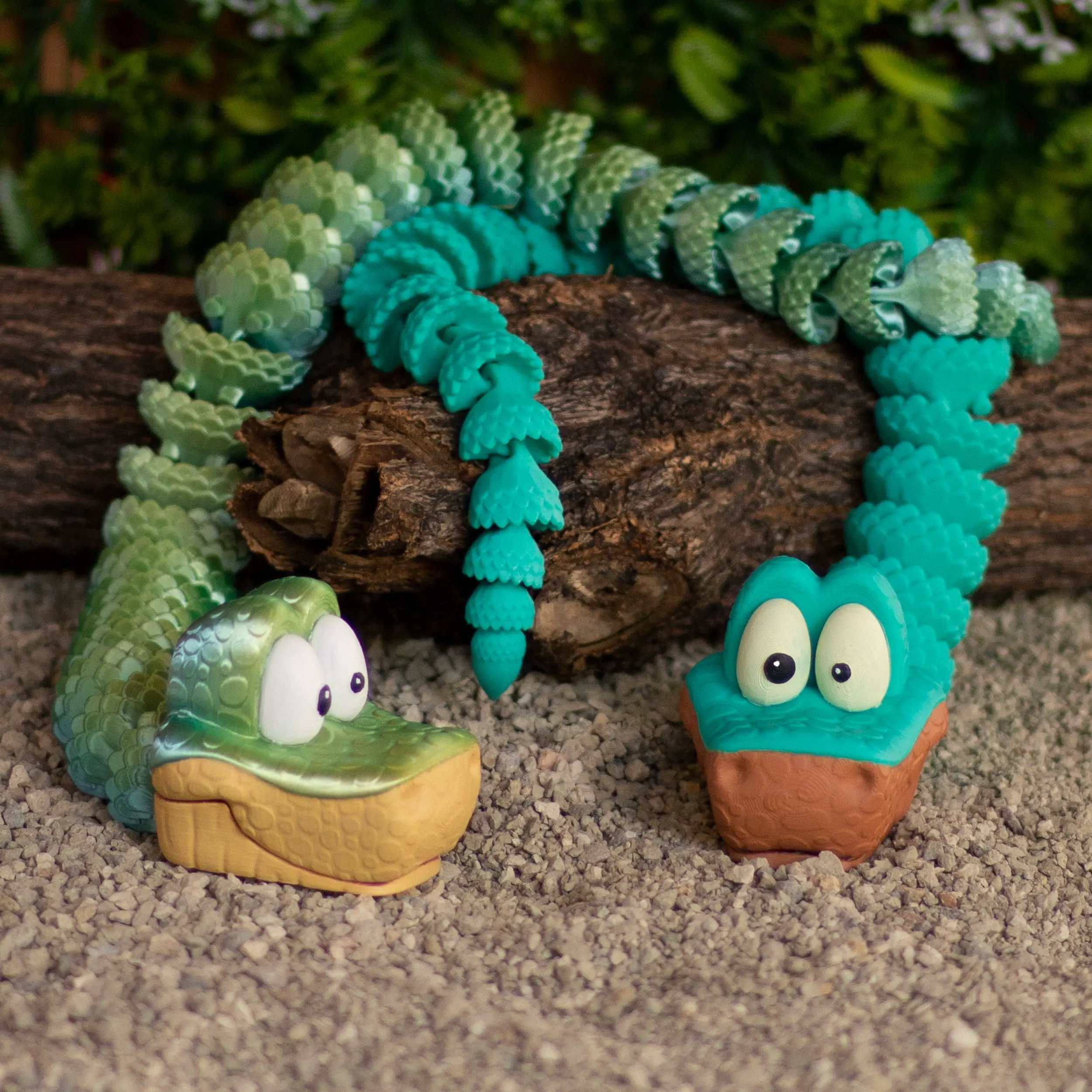 SNAKE CARTOON, FLEXI, PRINT-IN-PLACE