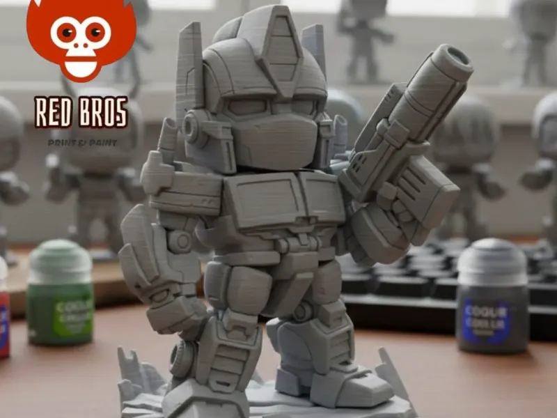 Autobots, si stampa e si parte! – Optimus Prime Chibi