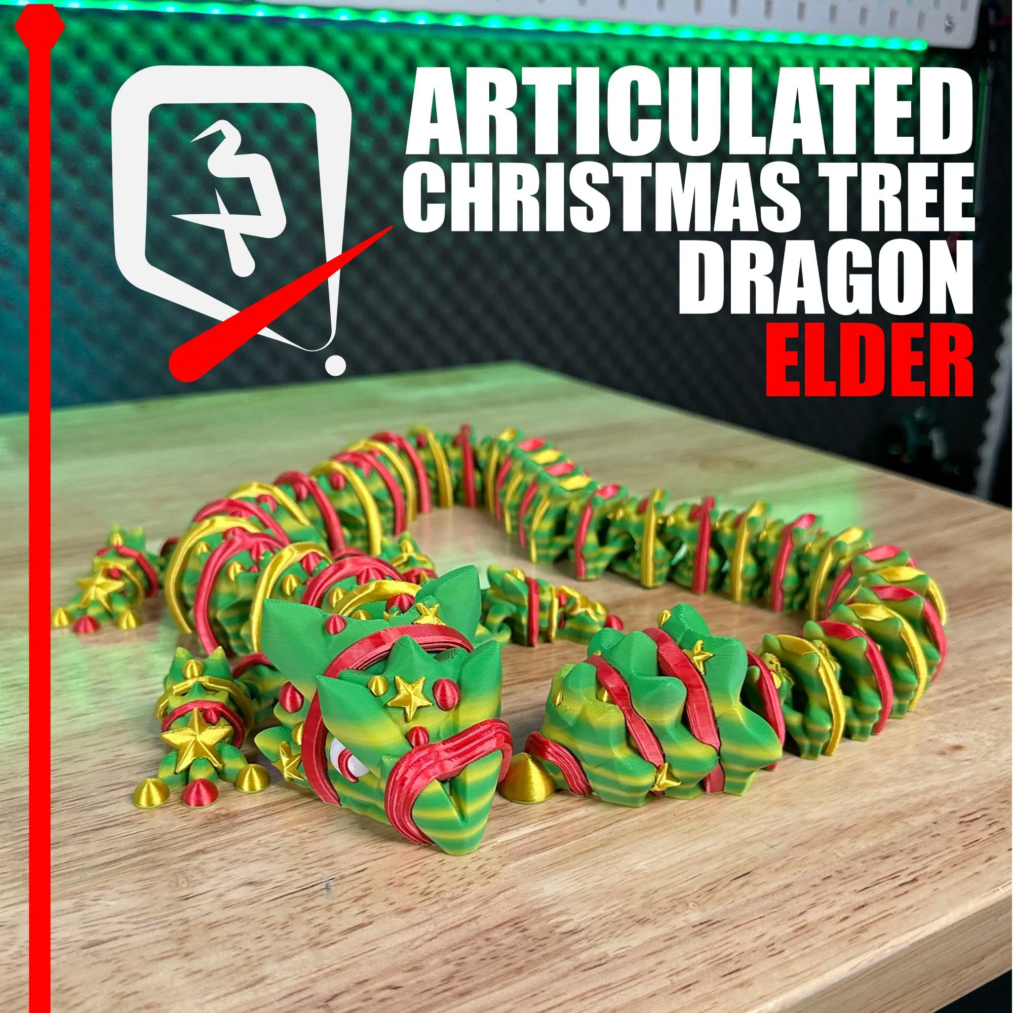 Elder Christmas Tree Articulated Dragon