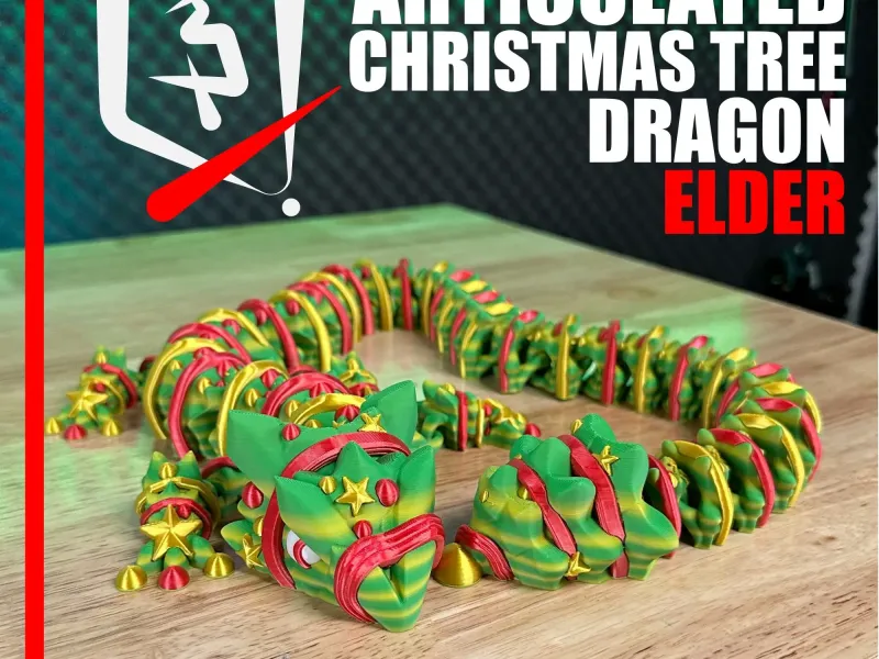 Elder Christmas Tree Articulated Dragon