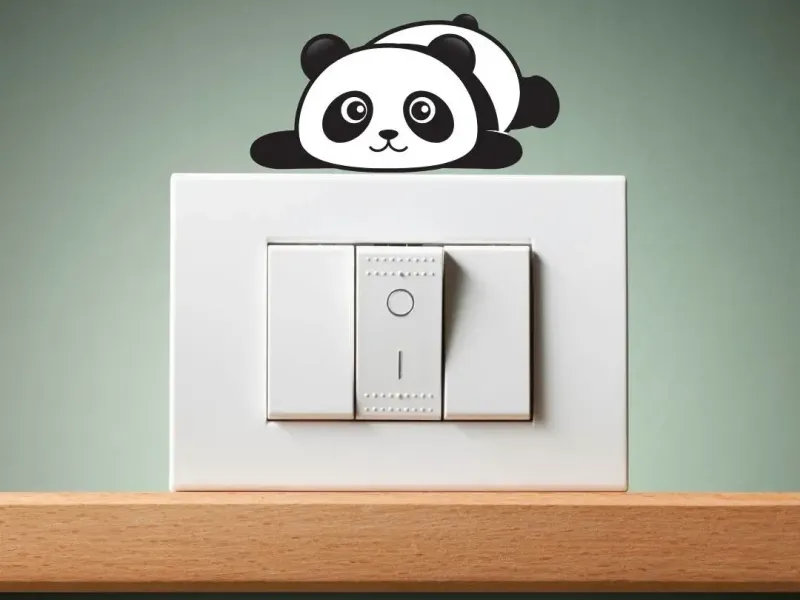 Electric Switch Board Art - Panda