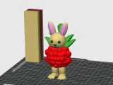 Raspberrini Rabbitini Brainrot STL, 3mf Multicolor 3D Model-1
