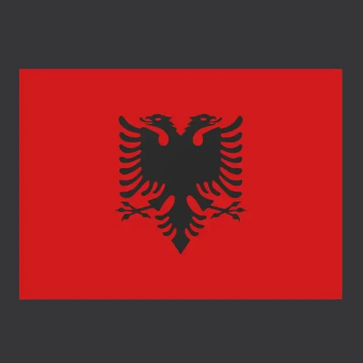 AL - Albania decoration Flag