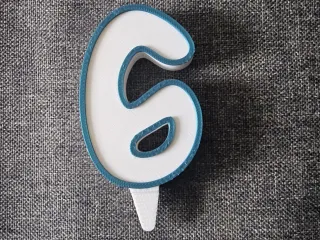 Numéro 6 pour gâteau 🎂 
