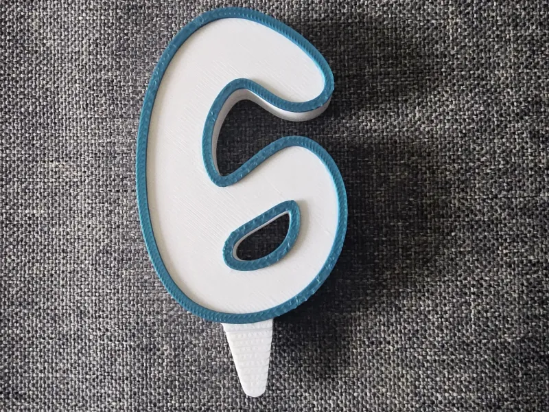 Numéro 6 pour gâteau 🎂 