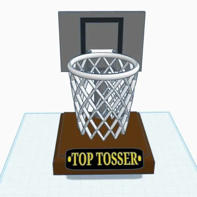 Top Tosser Basketball Trophy