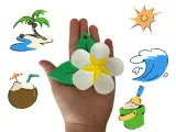 Frangipani Keychain-2