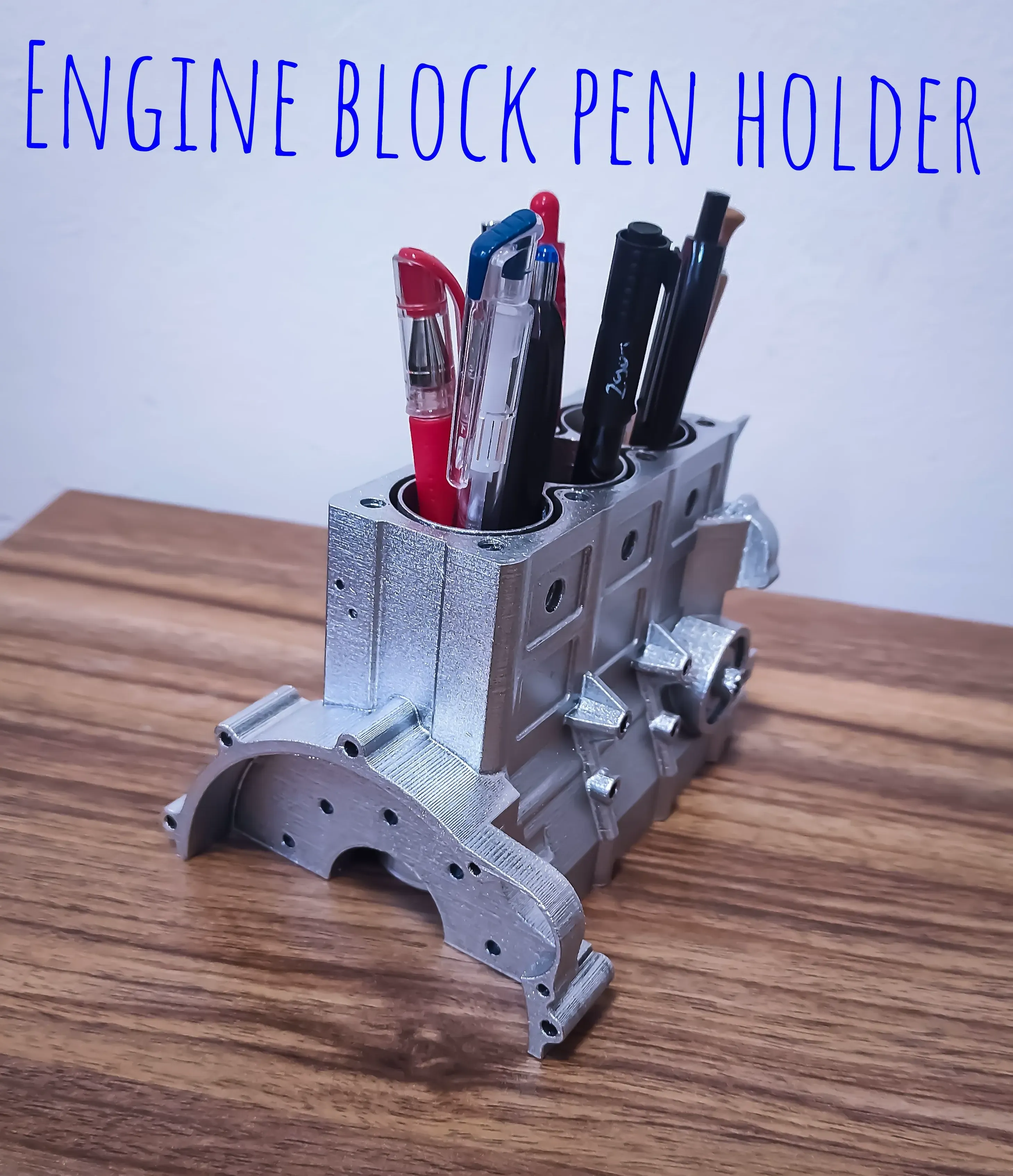Engine Block Pen Holder