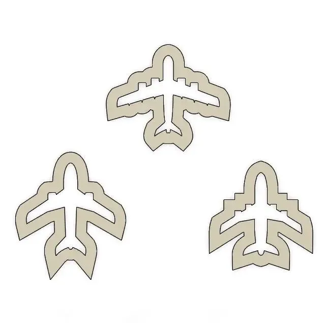 Plane Cookie Cutters Set Of 3