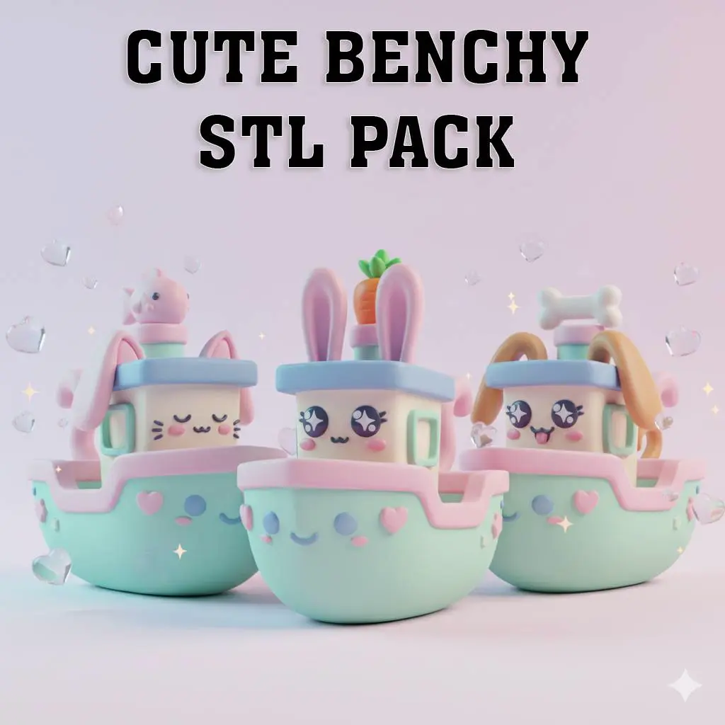 Cute Animal Benchy Pack STL