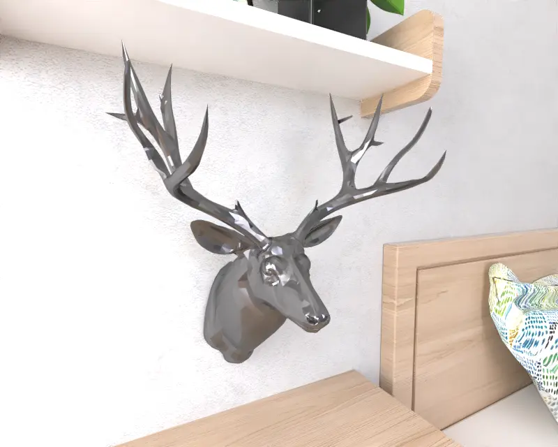 Deer Head Lowpoly Low poly