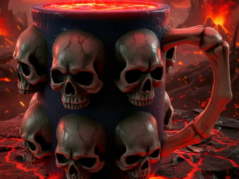 MUG WITH SKULLS - VERSION 2