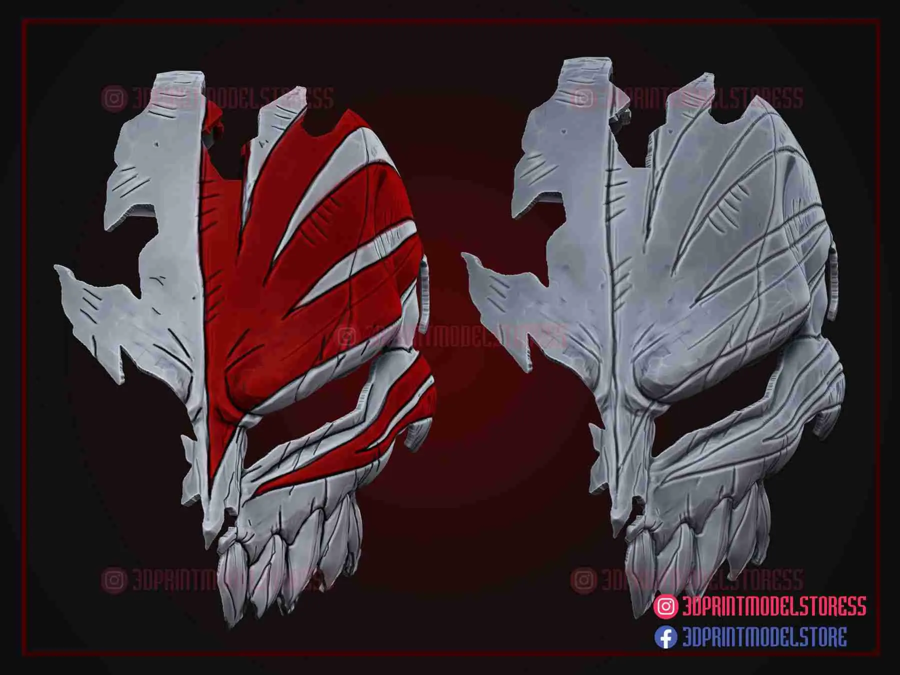 Hollow Mask - Máscara de Cosplay de Bleach Ichigo